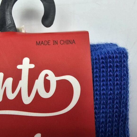 IntoSocks Novelty Christmas Socks Santa Leg in Shark Mouth Blue Mens Size 7-12 - Picture 4 of 6